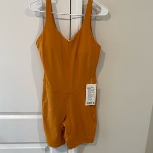 lululemon Align Bodysuit 8" Autumn Orange NWT Size 12